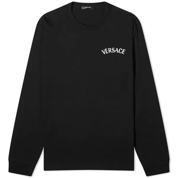 Лонгслив Versace Milano L/S Tee, черный