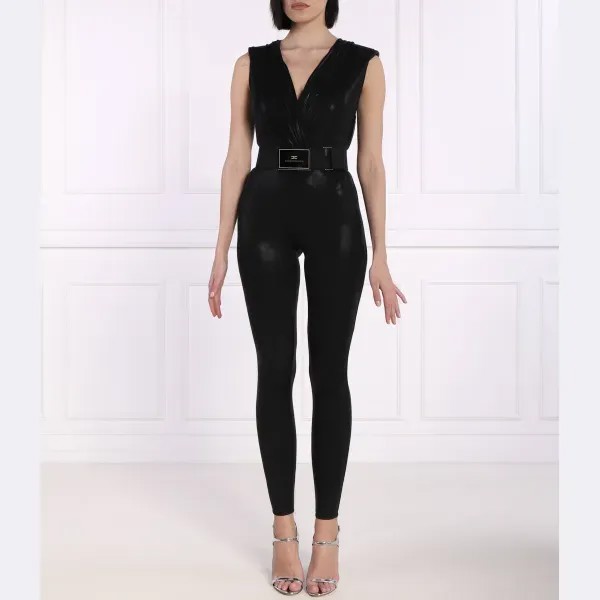 Облегающий комбинезон Elisabetta Franchi, черный