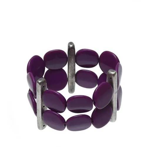 Браслет Divetro, диаметр 7 см, фиолетовый