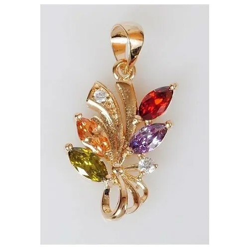 Подвеска Lotus Jewelry, фианит, мультиколор