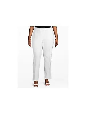 Женские белые брюки прямого кроя ANNE KLEIN Plus 24W