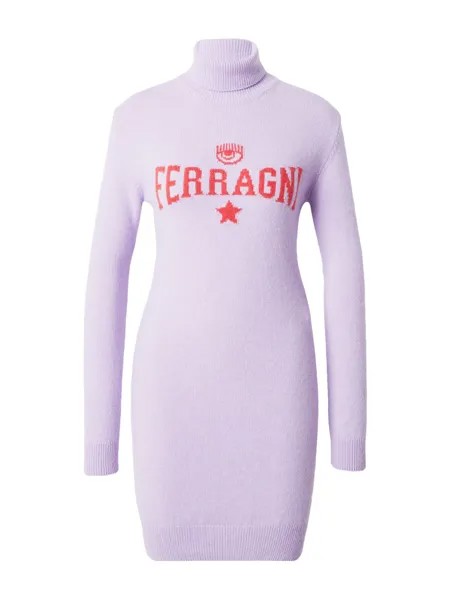 Вязаное платье Chiara Ferragni, светло-фиолетовый