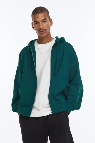 Худи мужское H&M 1055141015 зеленое L (доставка из-за рубежа)