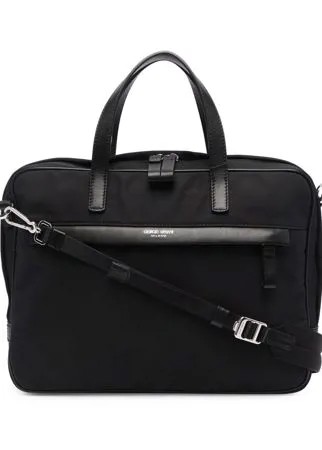 Giorgio Armani дорожная сумка с логотипом