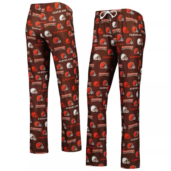 Женские спортивные коричневые брюки Concepts Cleveland Browns прорывного трикотажа