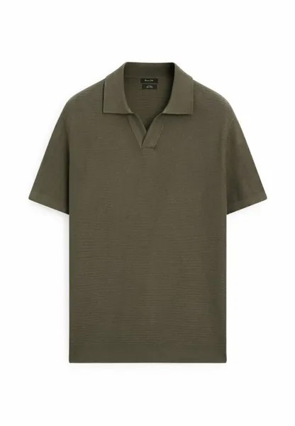 Рубашка-поло SHORT SLEEVES Massimo Dutti, цвет khaki