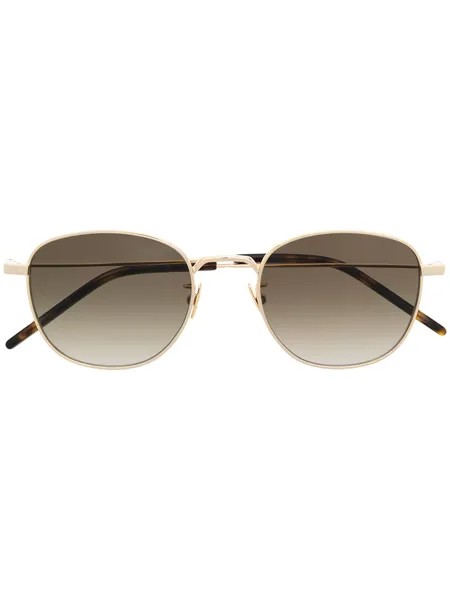 Saint Laurent Eyewear солнцезащитные очки в круглой оправе