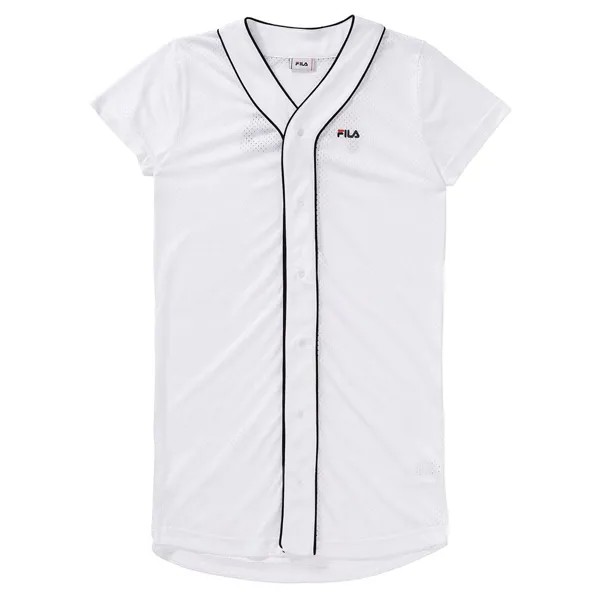 Короткое платье Fila Robin Button Baseball, белый