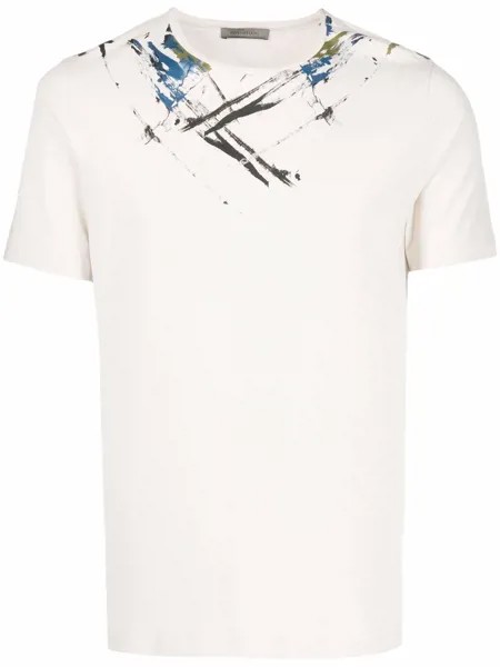 Corneliani paint-splatter T-shirt