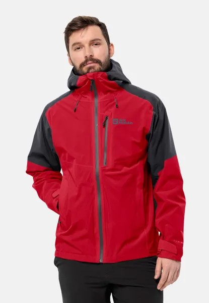 Дождевик/водоотталкивающая куртка EAGLE PEAK Jack Wolfskin, цвет red glow