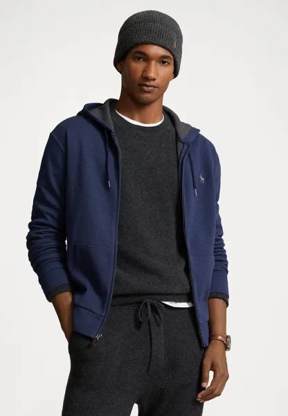 Толстовка на молнии LONG SLEEVE FULL ZIP Polo Ralph Lauren, весенний темно-синий вереск