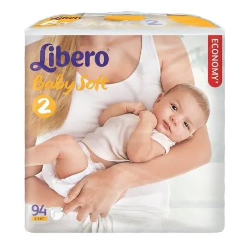 Libero подгузники Baby Soft 2 (3-6 кг) 94 шт.