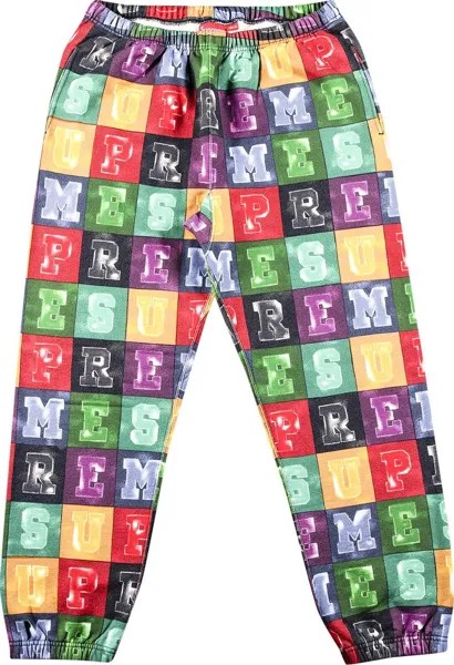 Спортивные брюки Supreme Blocks Sweatpant 'Multicolor', разноцветный