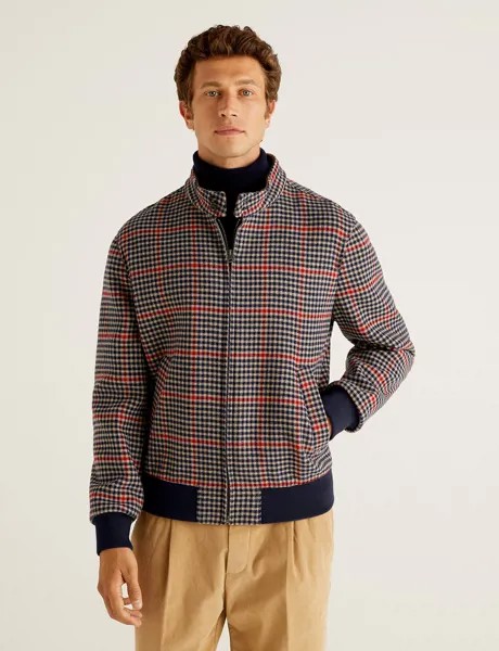 Бомбер мужской United Colors of Benetton 21A_24U053H58 разноцветный XL