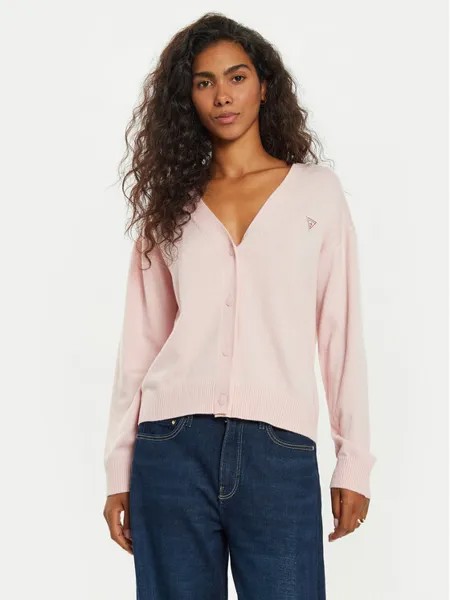 Кардиган стандартного кроя Guess Jeans, розовый