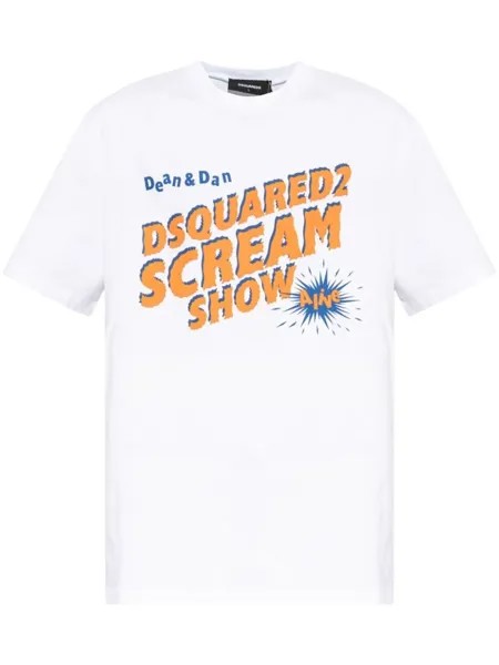 Dsquared2 футболка из хлопка Scream Show, белый