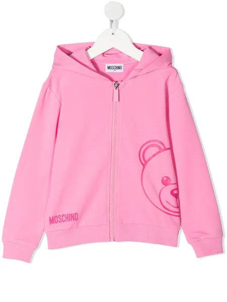 Moschino Kids худи Teddy Bear на молнии