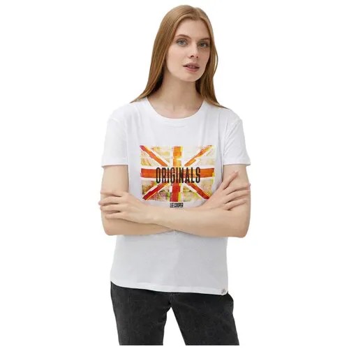 Футболка Lee Cooper Straight Crew Neck Женщины MT4A120484AS2LC-WH S