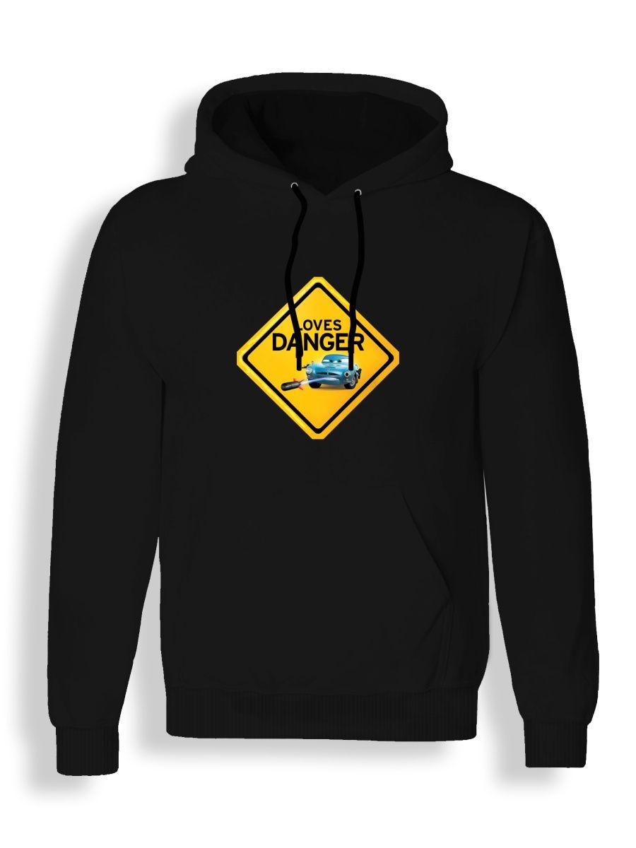 Худи унисекс СувенирShop Тачки/Cars/Молния Маккуин 10 черное XL