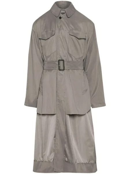 Двусторонний тренч Décortiqué Maison Margiela, серый