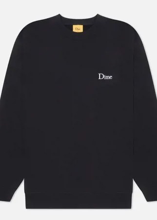 Мужская толстовка Dime Dime Classic Small Logo Crew Neck, цвет чёрный, размер L