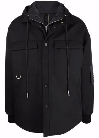 Low Brand куртка с капюшоном и нашивкой