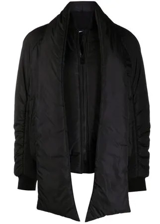 MSGM пуховик с шарфом