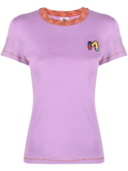 M Missoni футболка с вышитым логотипом