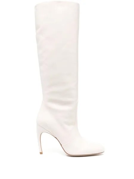 Stuart Weitzman сапоги Luxecurve 100, белый