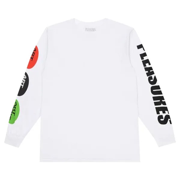 Лонгслив Pleasures Art News Long-Sleeve 'White', белый