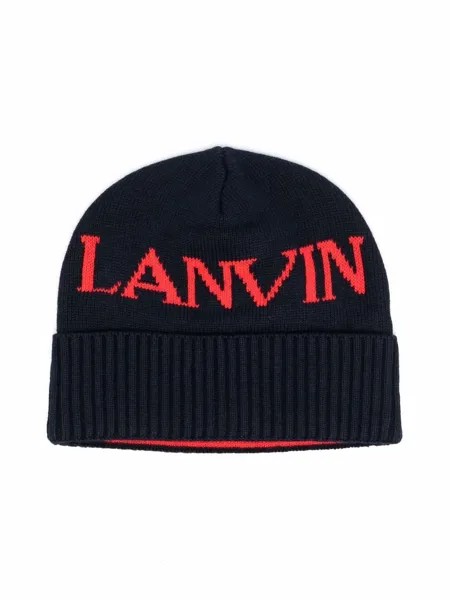 LANVIN Enfant шапка бини с логотипом