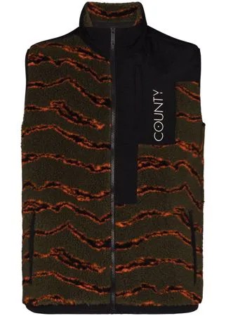 Marcelo Burlon County of Milan camouflage-print zip-up gilet