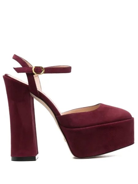 Stuart Weitzman туфли с квадратным носком, красный