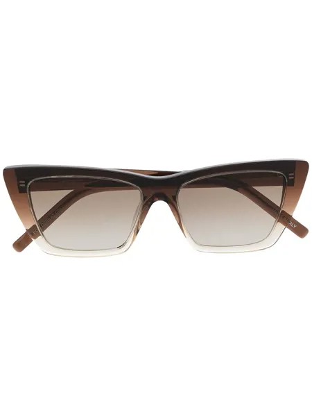 Saint Laurent Eyewear солнцезащитные очки New Wave в прямоугольной оправе