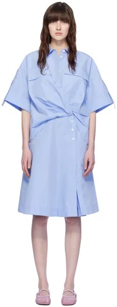 Синее многослойное мини-платье 3.1 Phillip Lim