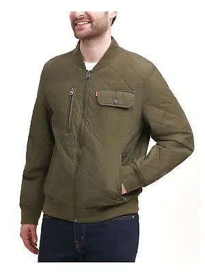 LEVIS Мужская зеленая эластичная куртка-бомбер M