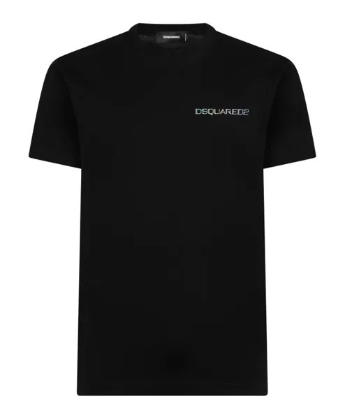Футболка с принтом S и поло Dsquared2, черный
