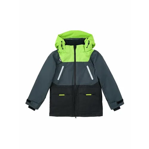 Куртка Oldos, размер 122-64-57, зеленый, серый