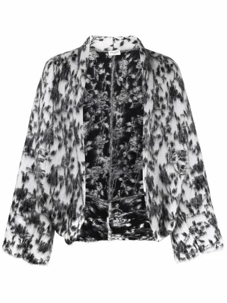 Saint Laurent кардиган с абстрактным принтом
