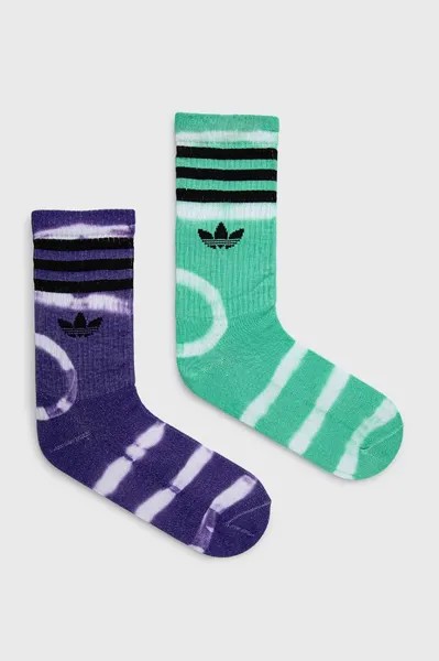 Носки (2 пары) HC9538 adidas Originals, зеленый