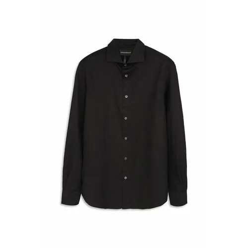 Рубашка EMPORIO ARMANI, размер L, черный