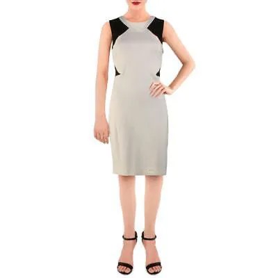 Женское черно-белое платье-футляр без рукавов с цветными блоками Amanda + Chelsea 6 BHFO 4932