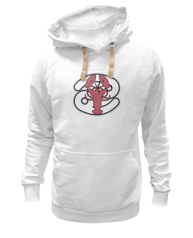 Худи Printio Знак зодиака рак белое 3XL