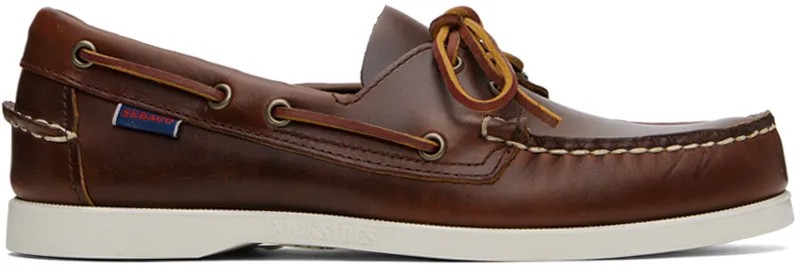 Коричневые вощеные топсайдеры Portland Sebago