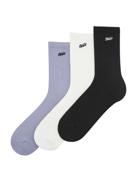 Носки Pull&Bear, светло-фиолетовый/черный/белый