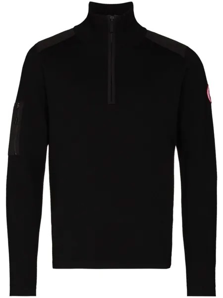 Джемпер Stormont с воротником на молнии Canada Goose, черный