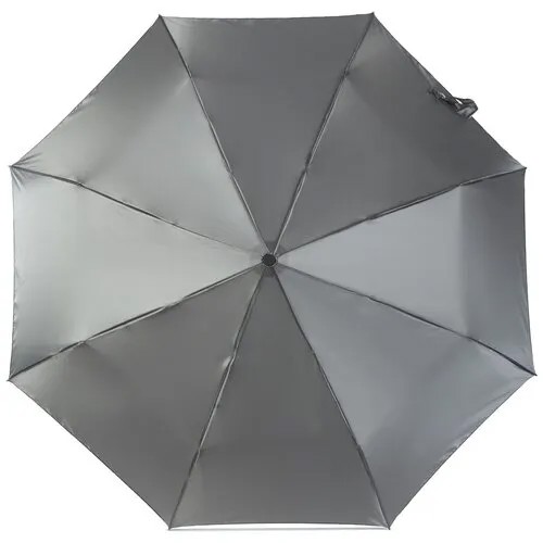 Смарт-зонт ELEGANZZA, автомат, 3 сложения, купол 104 см., 8 спиц, чехол в комплекте, серый