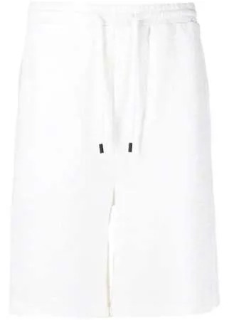 Fendi спортивные шорты с фактурным узором FF