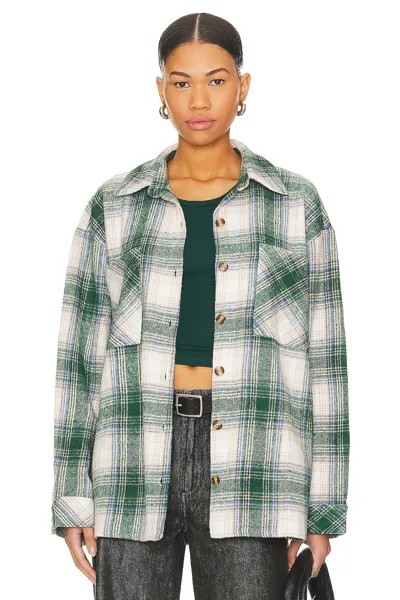 Куртка superdown Jordayn Oversized Shacket, цвет Green Plaid