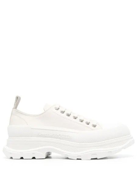 Alexander McQueen туфли Tread Slick на шнуровке, нейтральный цвет